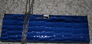 New Blue Clutch handbag.