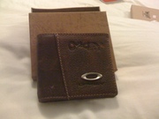leather Oakley wallet